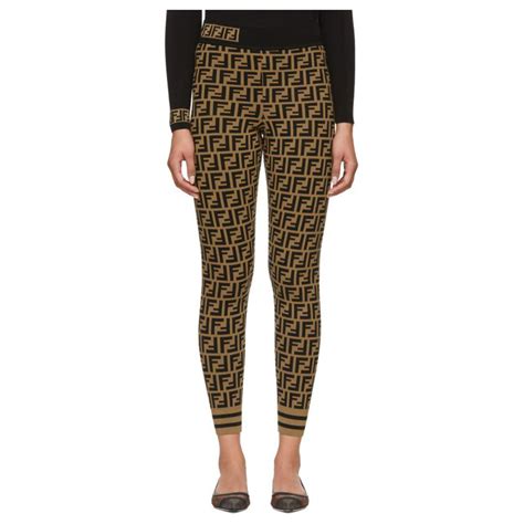 fendi leggings monogram|fendi pants.